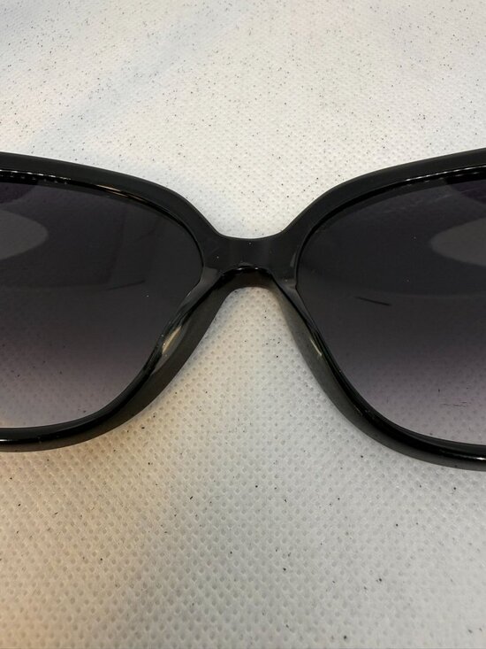 Balmain BL2044B 01 Black Acetate Square Smoke Gradient Sunglasses 57-16-135